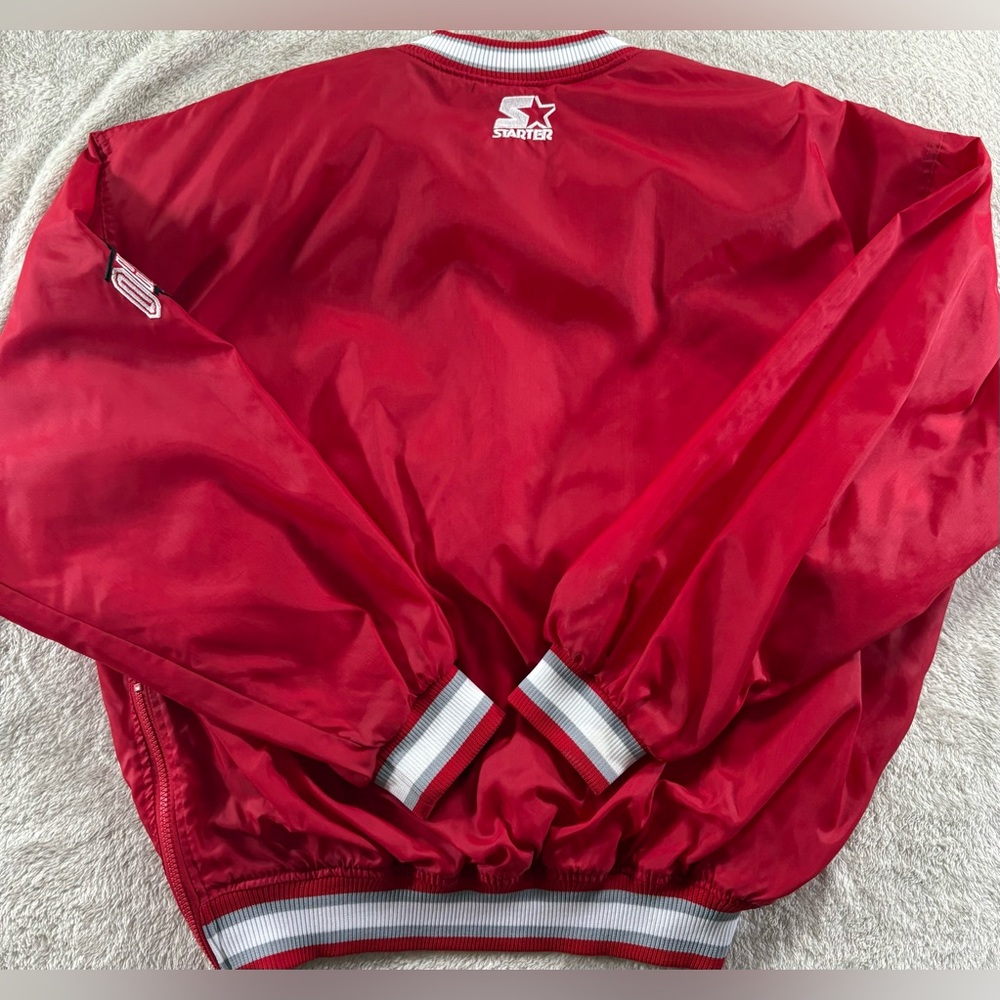 Vintage 90’s Starter Ohio State Red Pullover Jacket - Picture 10 of 13